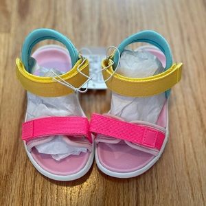 Toddler girl size 7, colorful sandals BRAND NEW